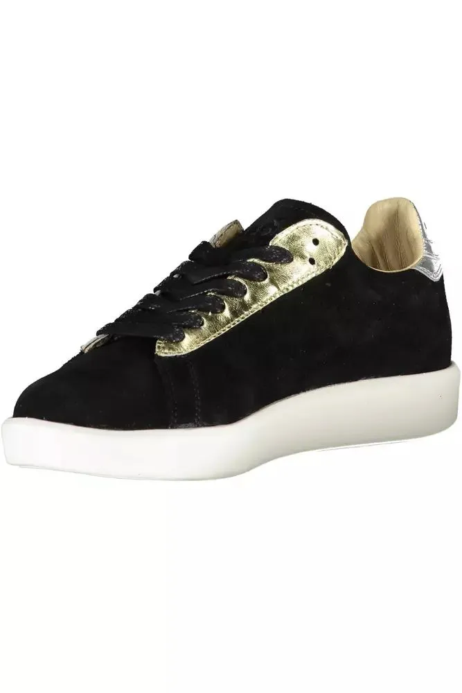 Diadora Elegant  Leather Sneakers with Contrasting Women's Details