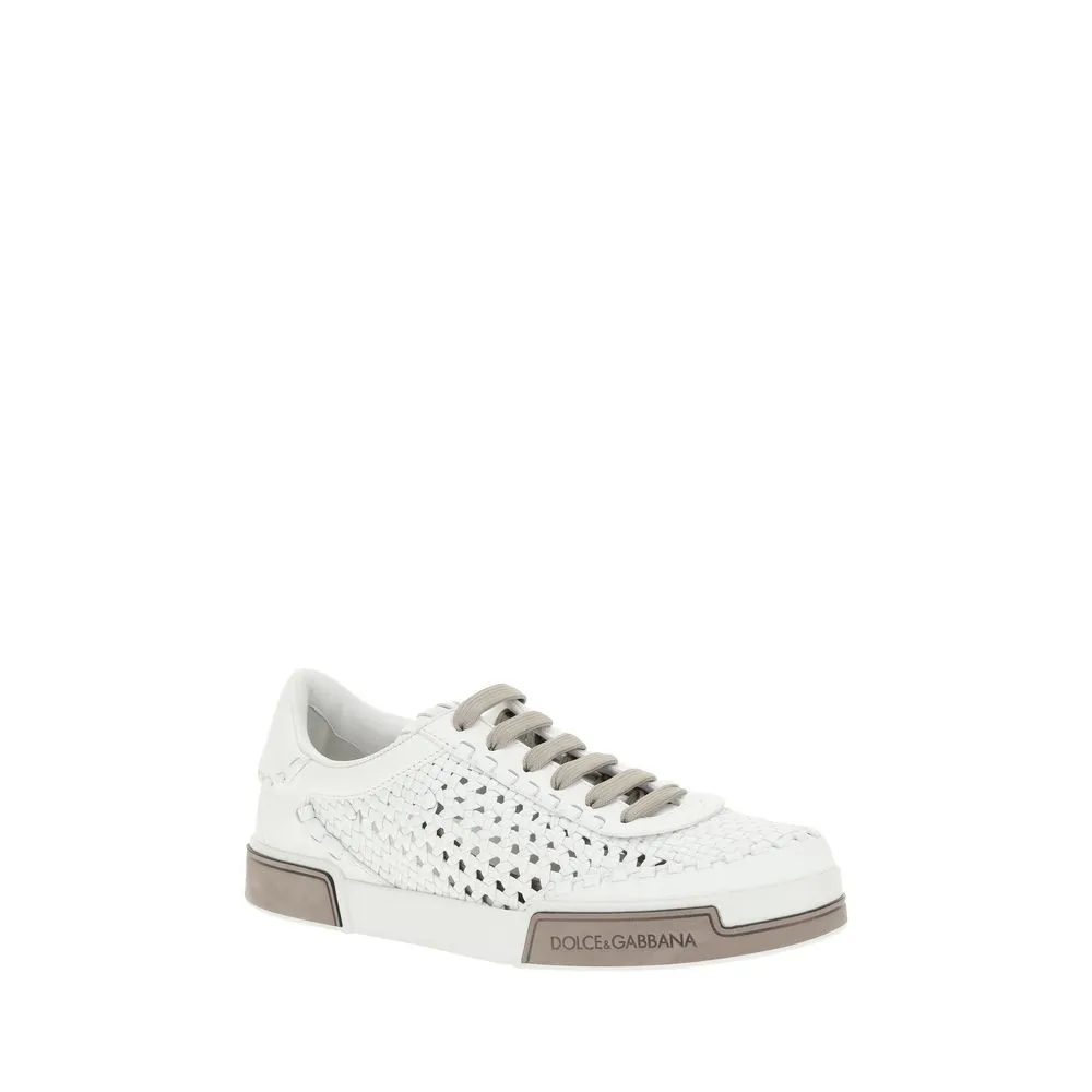 Dolce & Gabbana Mesh Panel Men's Sneakers