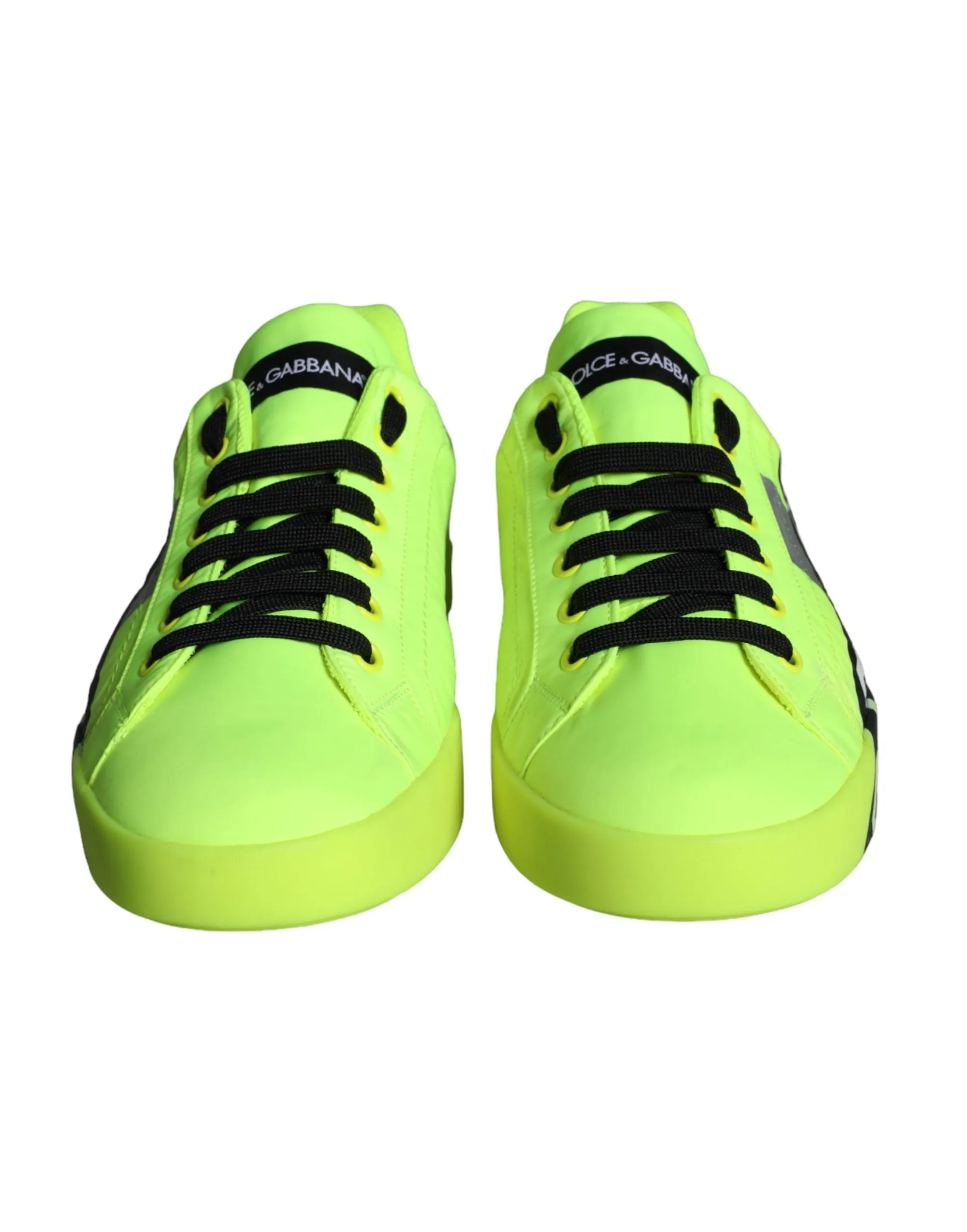 Dolce & Gabbana Neon Logo Tape Low Top Sneakers Men's Shoes (Pre-Owned)