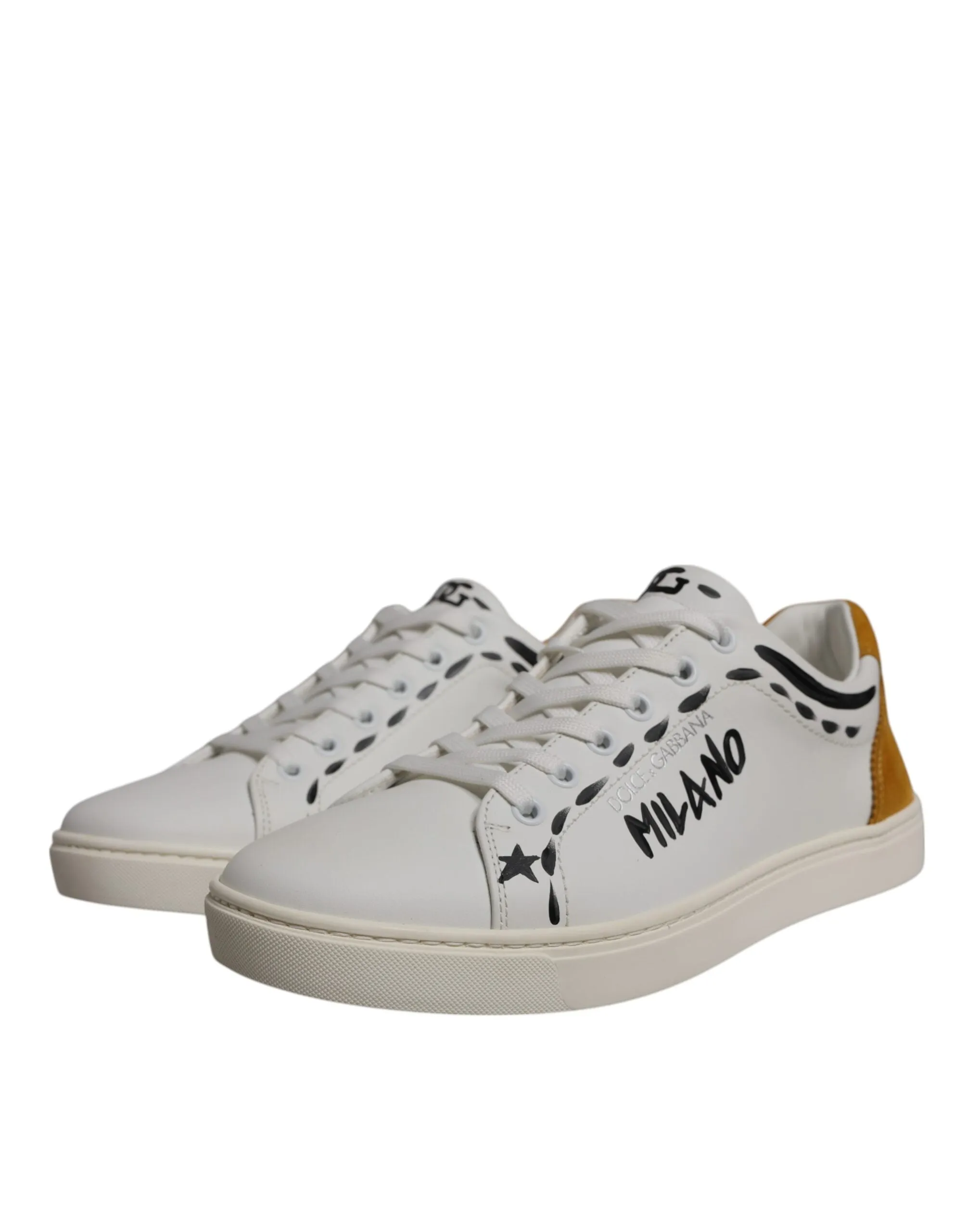 Dolce & Gabbana Suede Leather Low Top Sneakers Men's Shoes