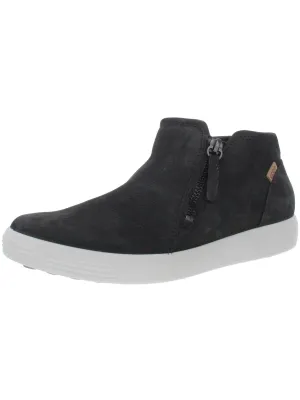 Ecco Soft 7  Womens Suede Mid-Top Casual and Fashion Sneakers