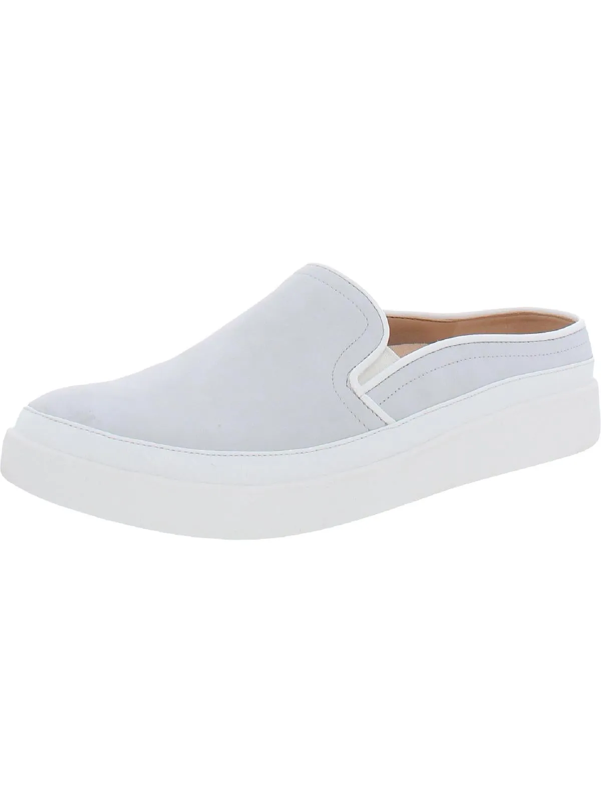 Effortless Womens Patent Trim Slip-On Sneakers