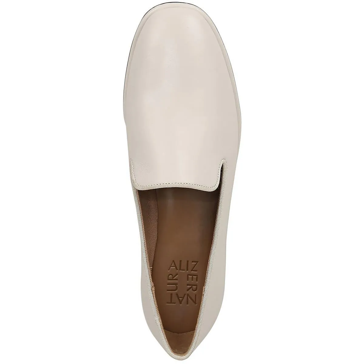 Effortless Womens Patent Trim Slip-On Sneakers