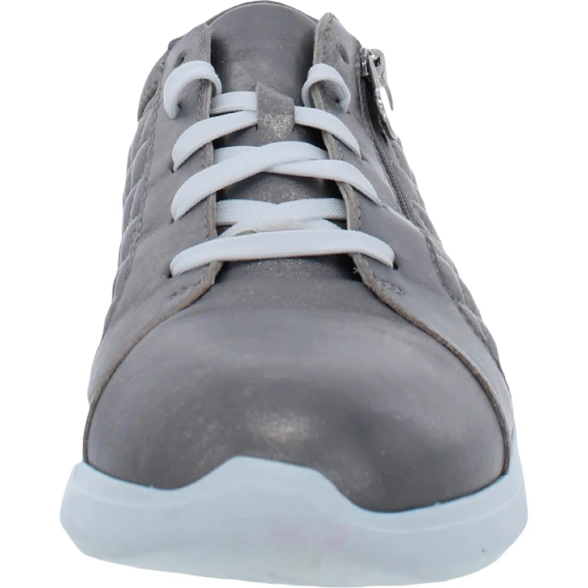 Emmie Womens Leather Metallic Casual and Fashion Sneakers