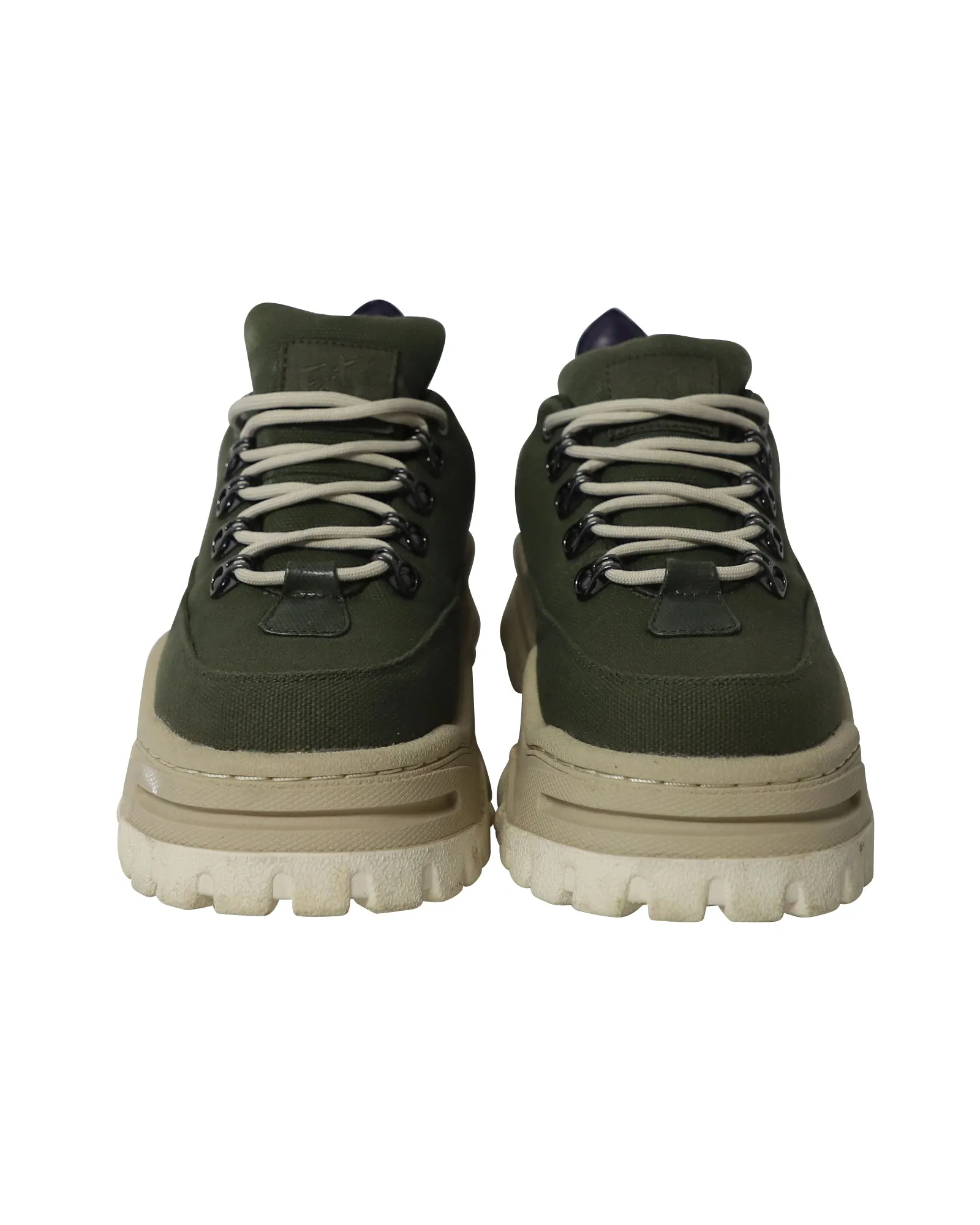 Eytys Chunky Angel Sneakers in Army Green Canvas