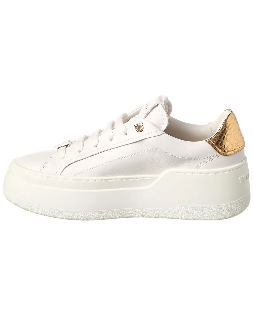 Ferragamo Leather Platform Sneaker