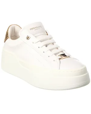 Ferragamo Leather Platform Sneaker
