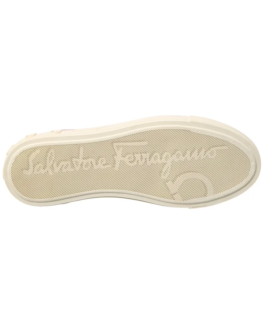 Ferragamo Rebel Printed Canvas Sneaker