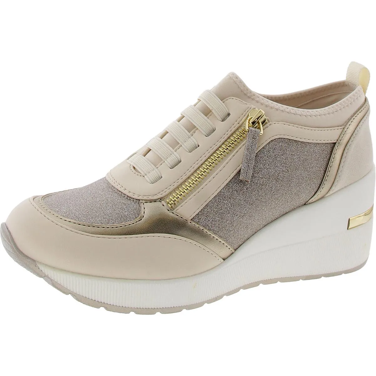 Fiona Womens Glitter Man Made Casual And Fashion Sneakers