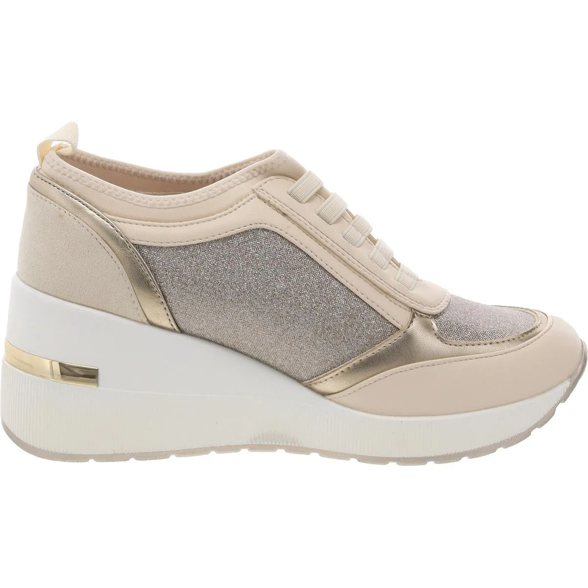 Fiona Womens Glitter Man Made Casual And Fashion Sneakers