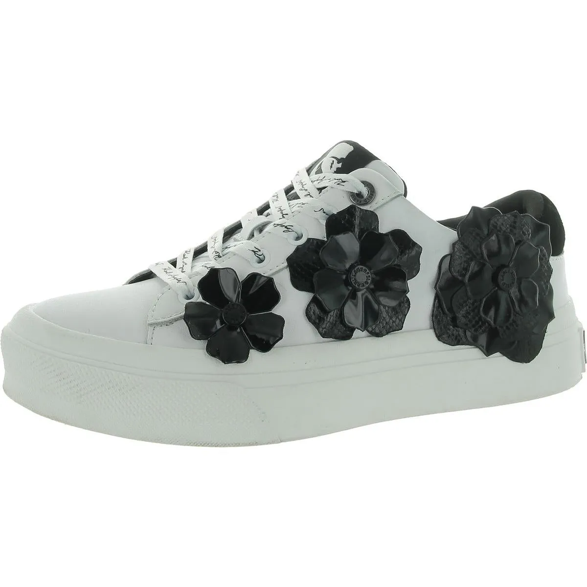 Georgia Womens Leather Lace-Up Casual And Fashion Sneakers
