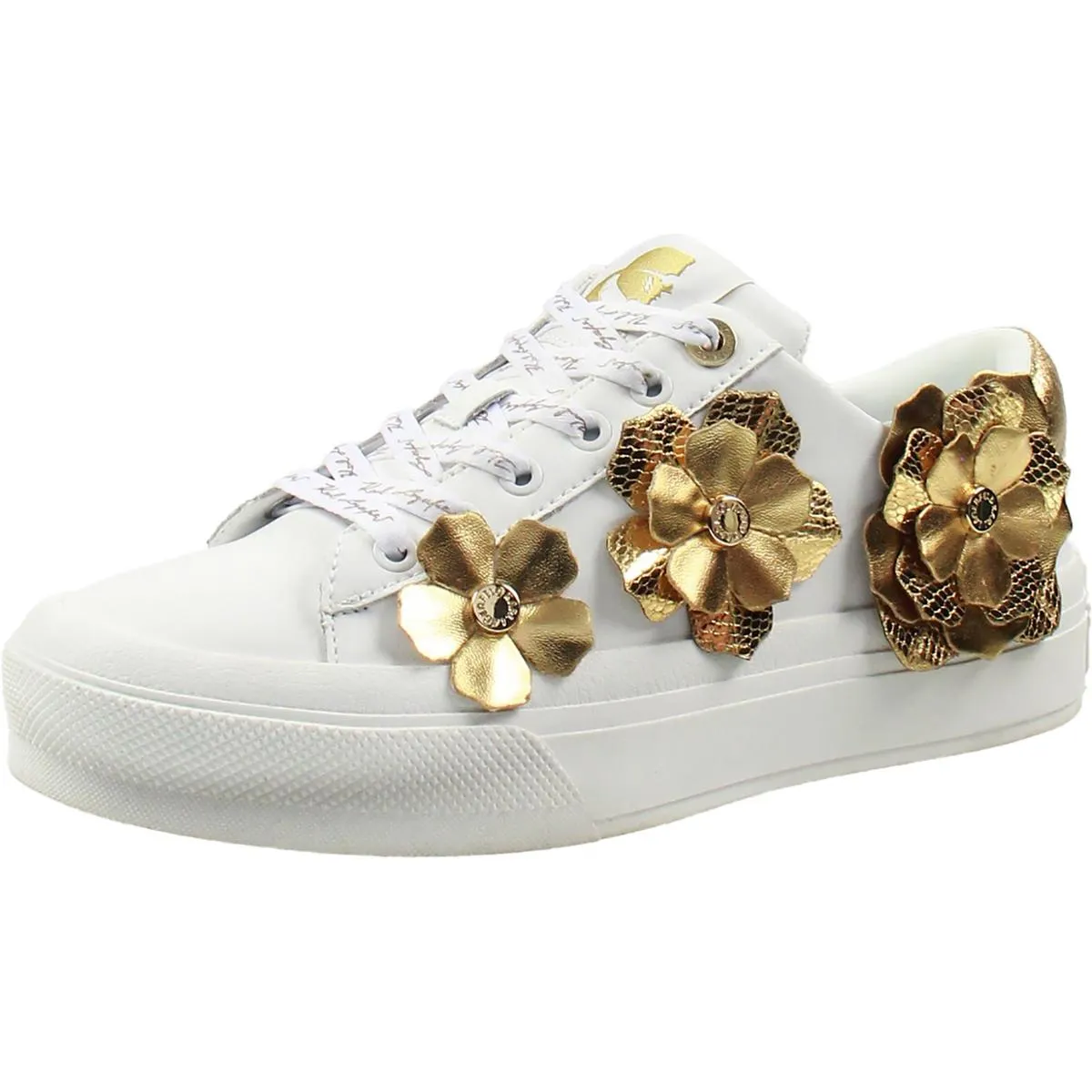 Georgia Womens Leather Lace-Up Casual And Fashion Sneakers