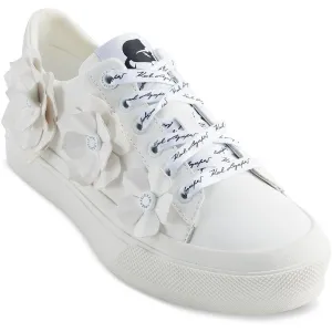 Georgia Womens Leather Lace-Up Casual And Fashion Sneakers