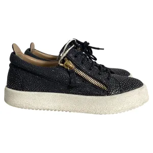Giuseppe Zanotti Frankie Sneakers in Black Leather