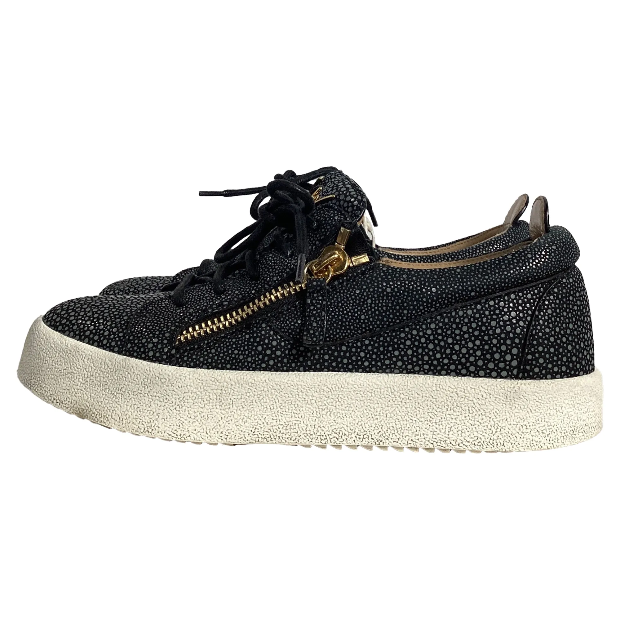 Giuseppe Zanotti Frankie Sneakers in Black Leather