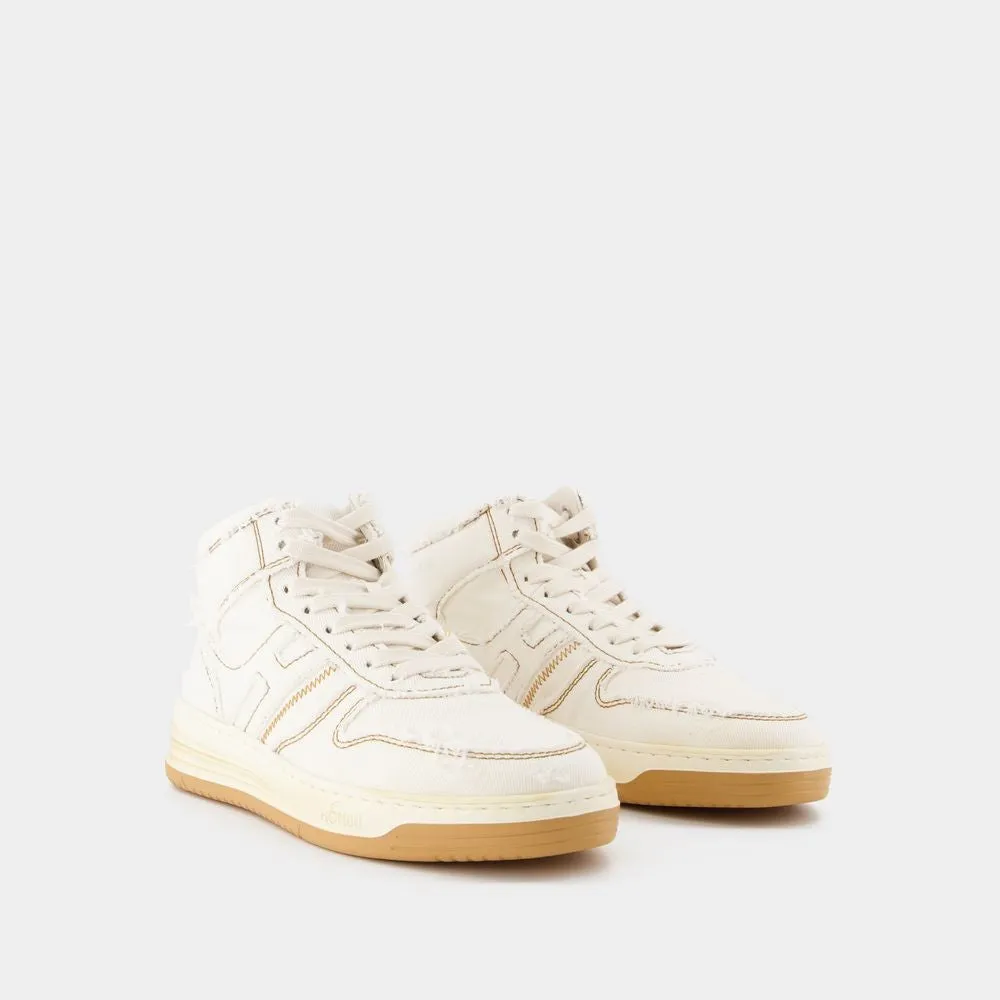 H630 Sneakers  - Cream - Denim