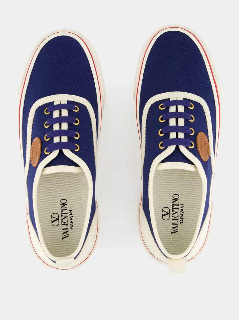 Indigo Nojoke Canvas Trainers