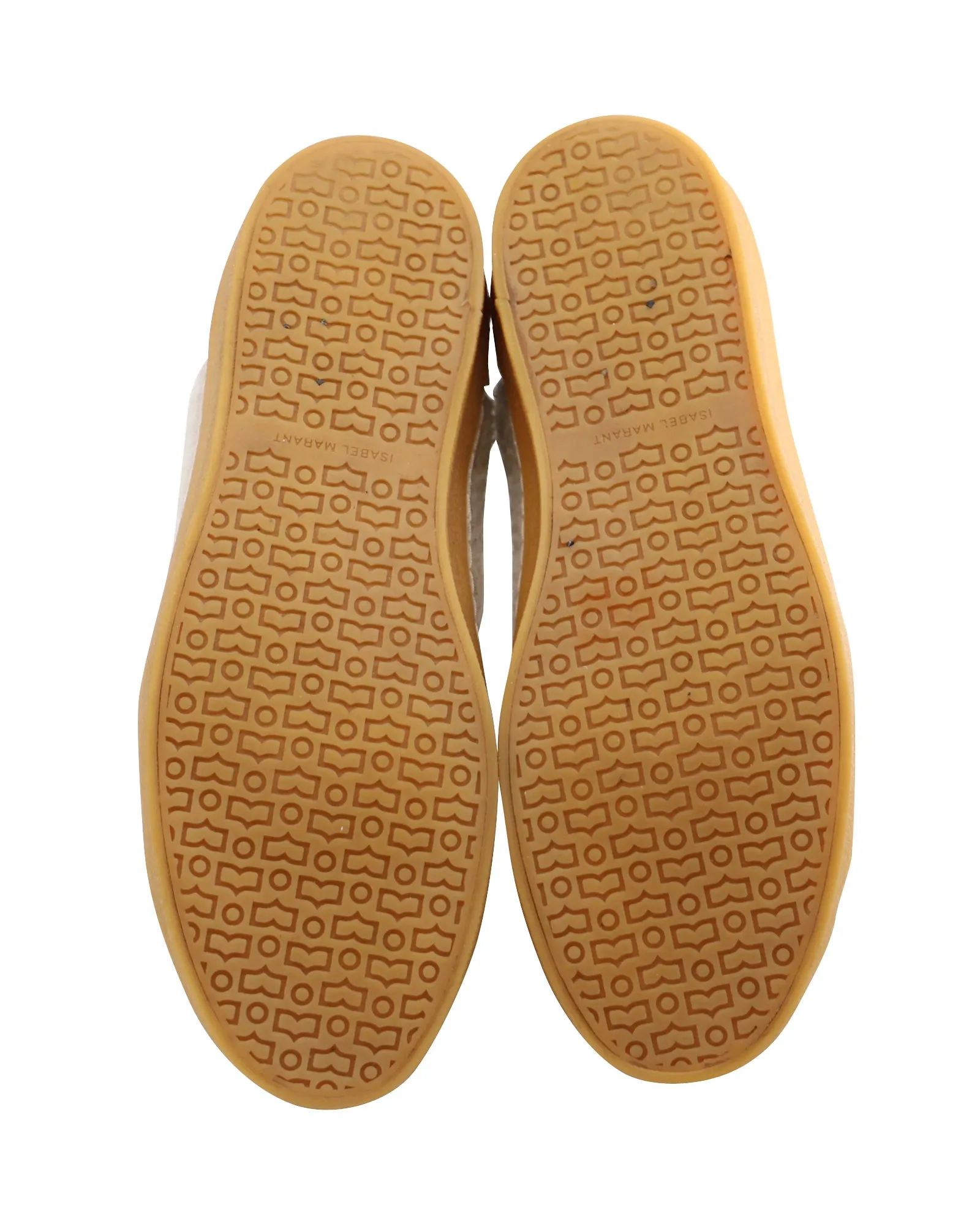 Isabel Marant Benkeen High-Top Sneakers in Ecru Faux Fur