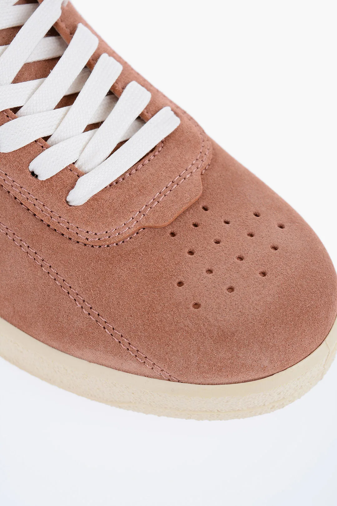 Jil Sander Suede Low-Top Sneakers With Rubber Sole
