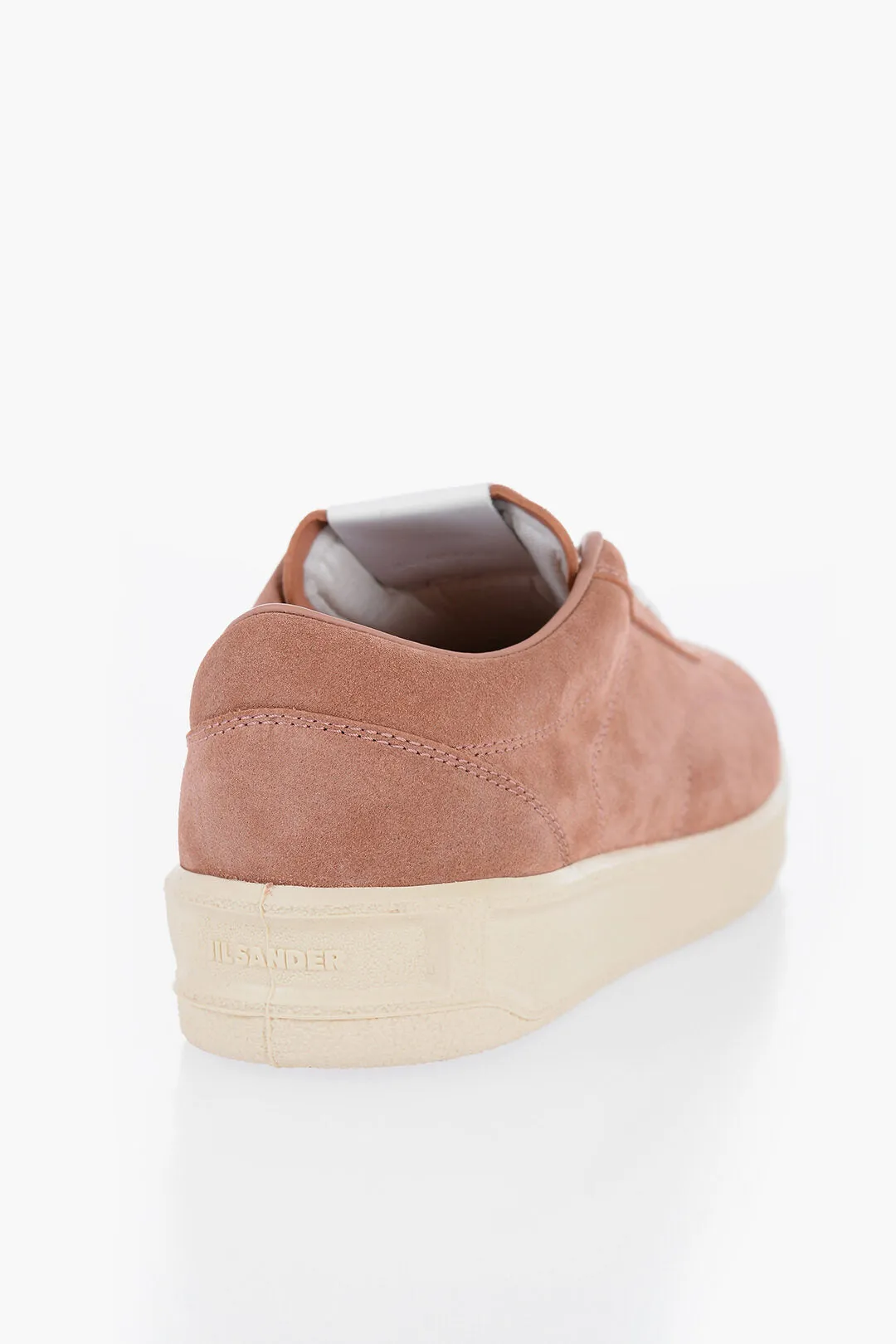 Jil Sander Suede Low-Top Sneakers With Rubber Sole
