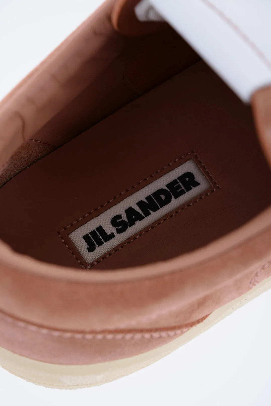 Jil Sander Suede Low-Top Sneakers With Rubber Sole