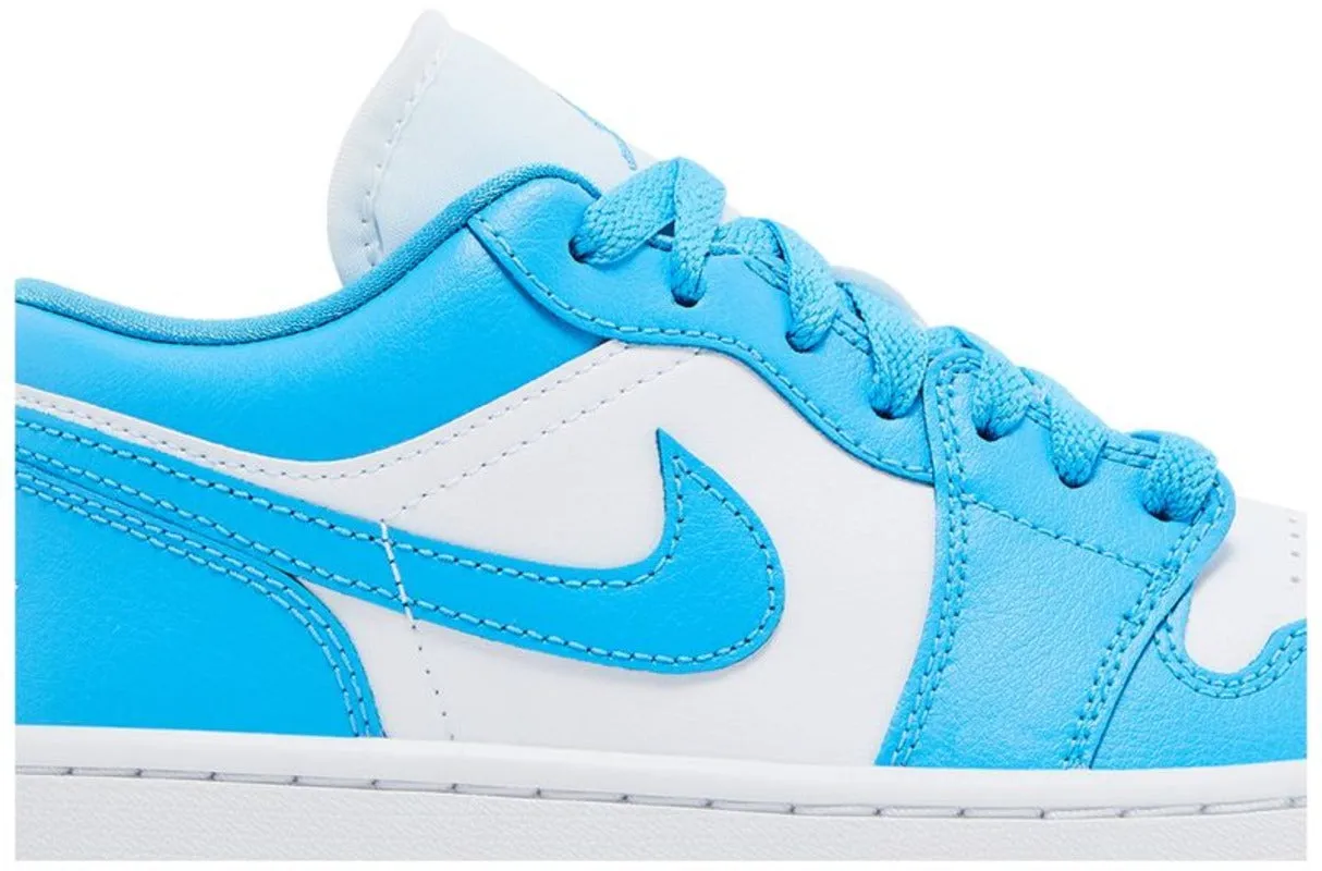 Jordan 1 Low White Gum Light Brown Dark Powder Blue (Women's)