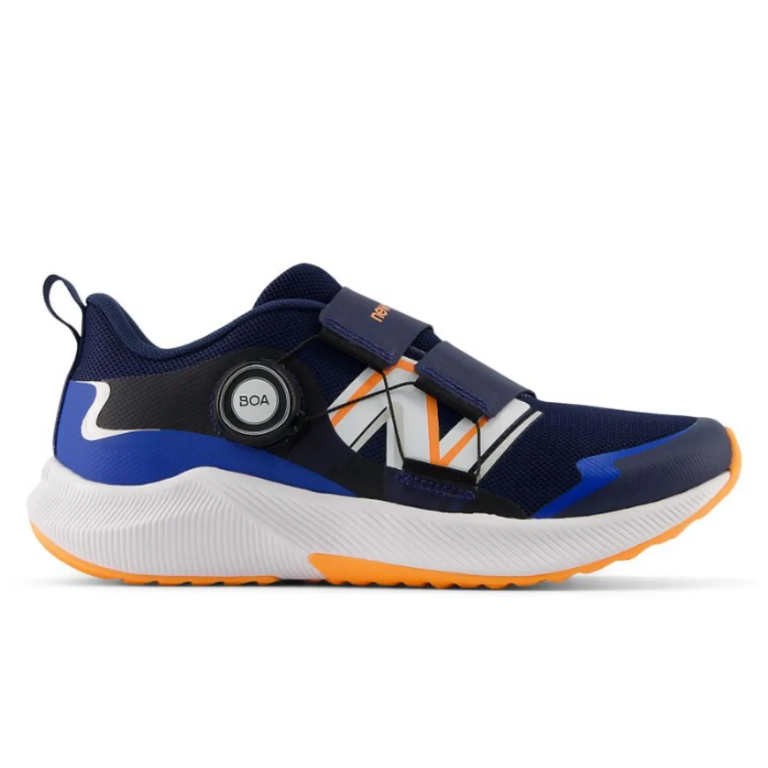 Kids Dynasoft Reveal V4 Boa Sneaker In Blue And Orange