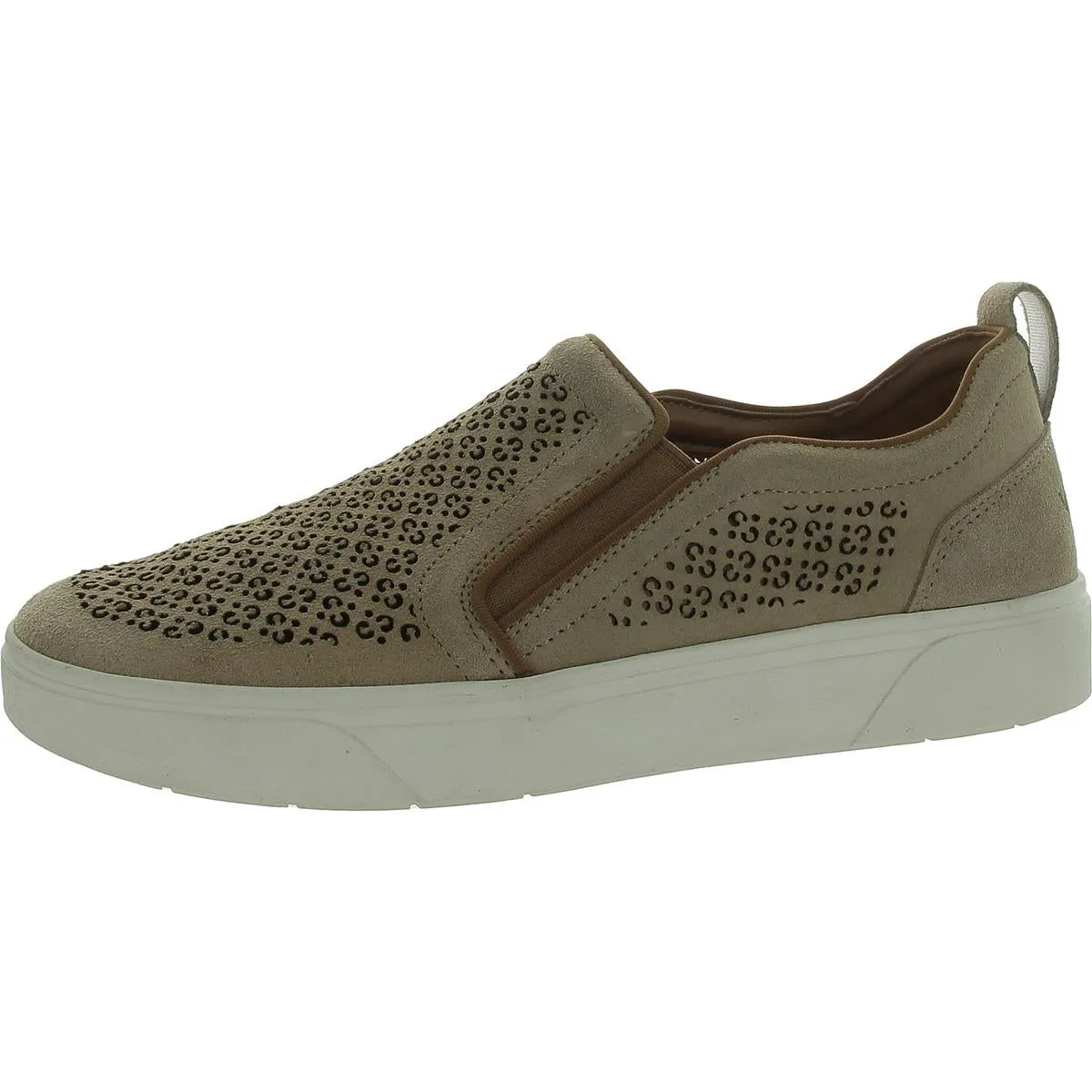 Kimmie Womens Perforated Suede Casual And Fashion Sneakers