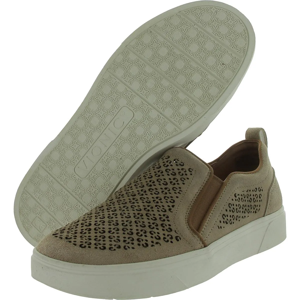 Kimmie Womens Perforated Suede Casual And Fashion Sneakers