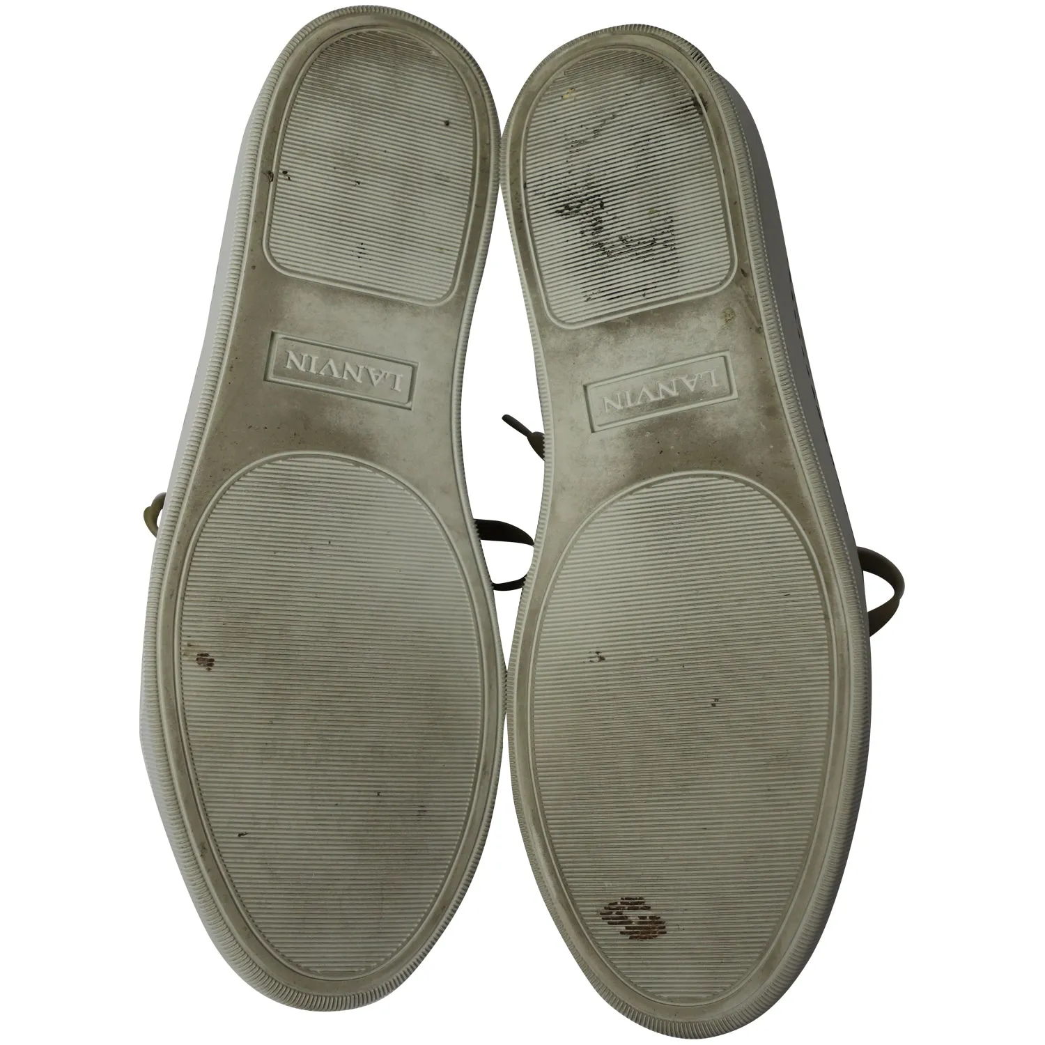 Lanvin DBB1 Tap Toe Sneakers in Grey Cotton