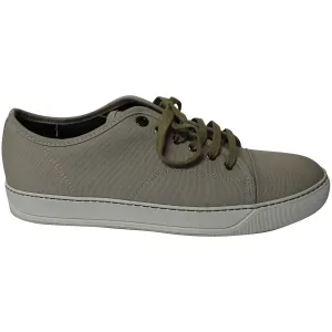 Lanvin DBB1 Tap Toe Sneakers in Grey Cotton