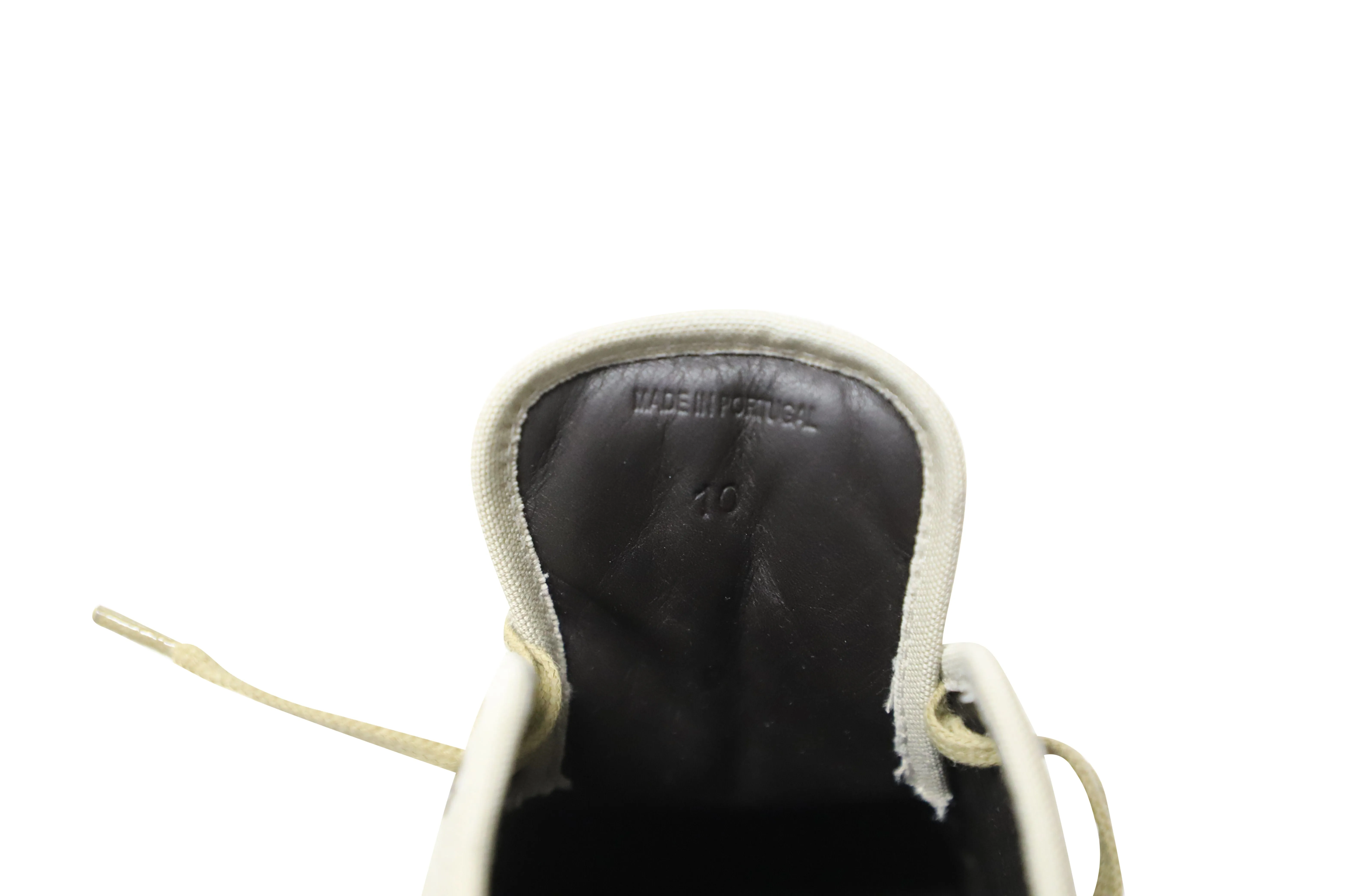 Lanvin DBB1 Tap Toe Sneakers in Grey Cotton