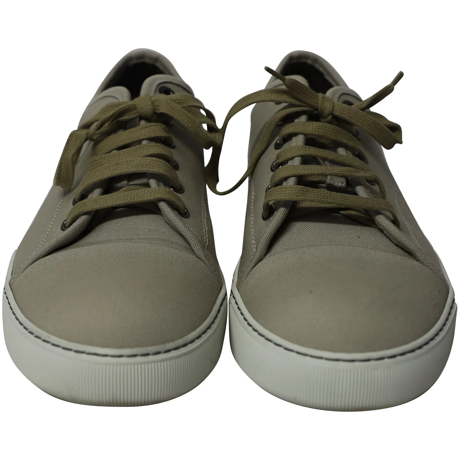 Lanvin DBB1 Tap Toe Sneakers in Grey Cotton