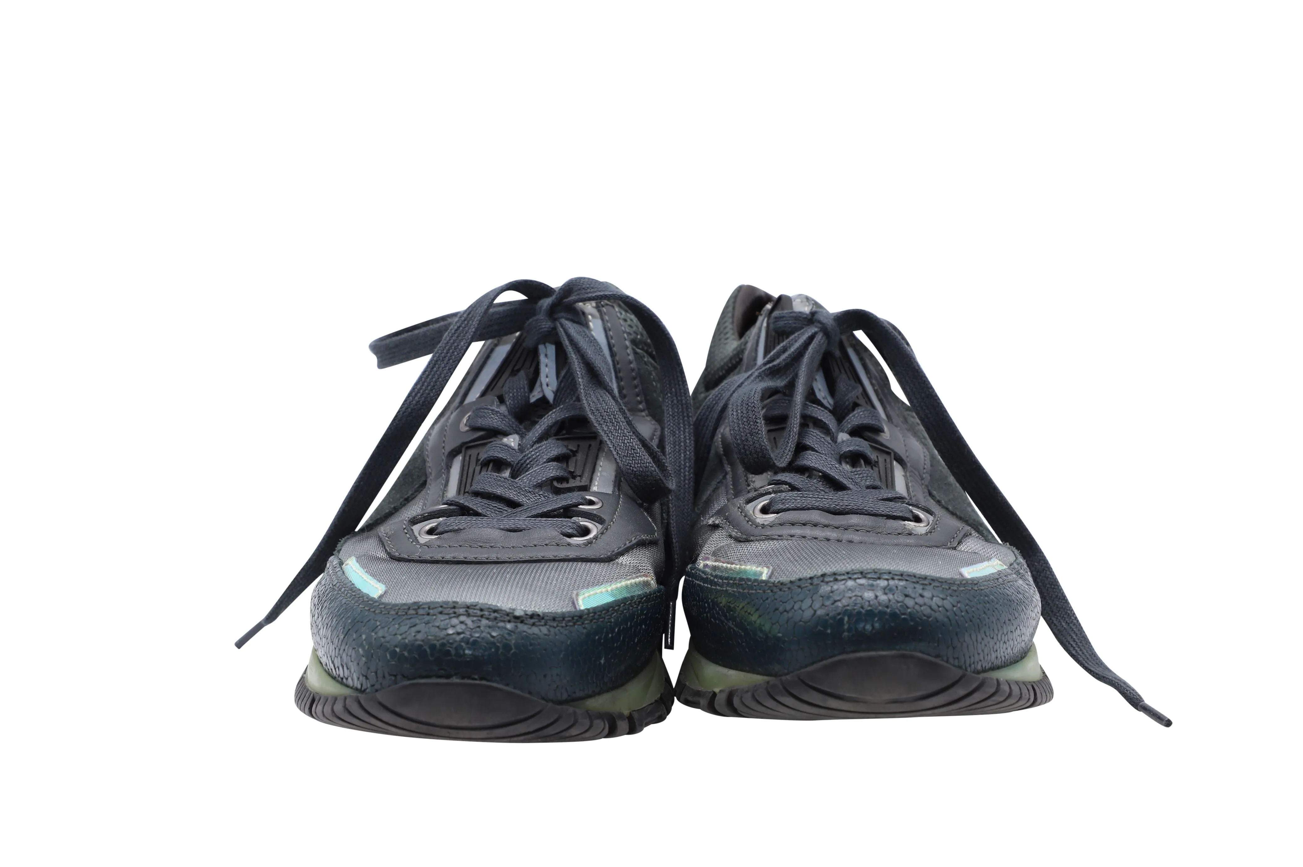 Lanvin Sneakers with Reflector Details in Grey Synthetic