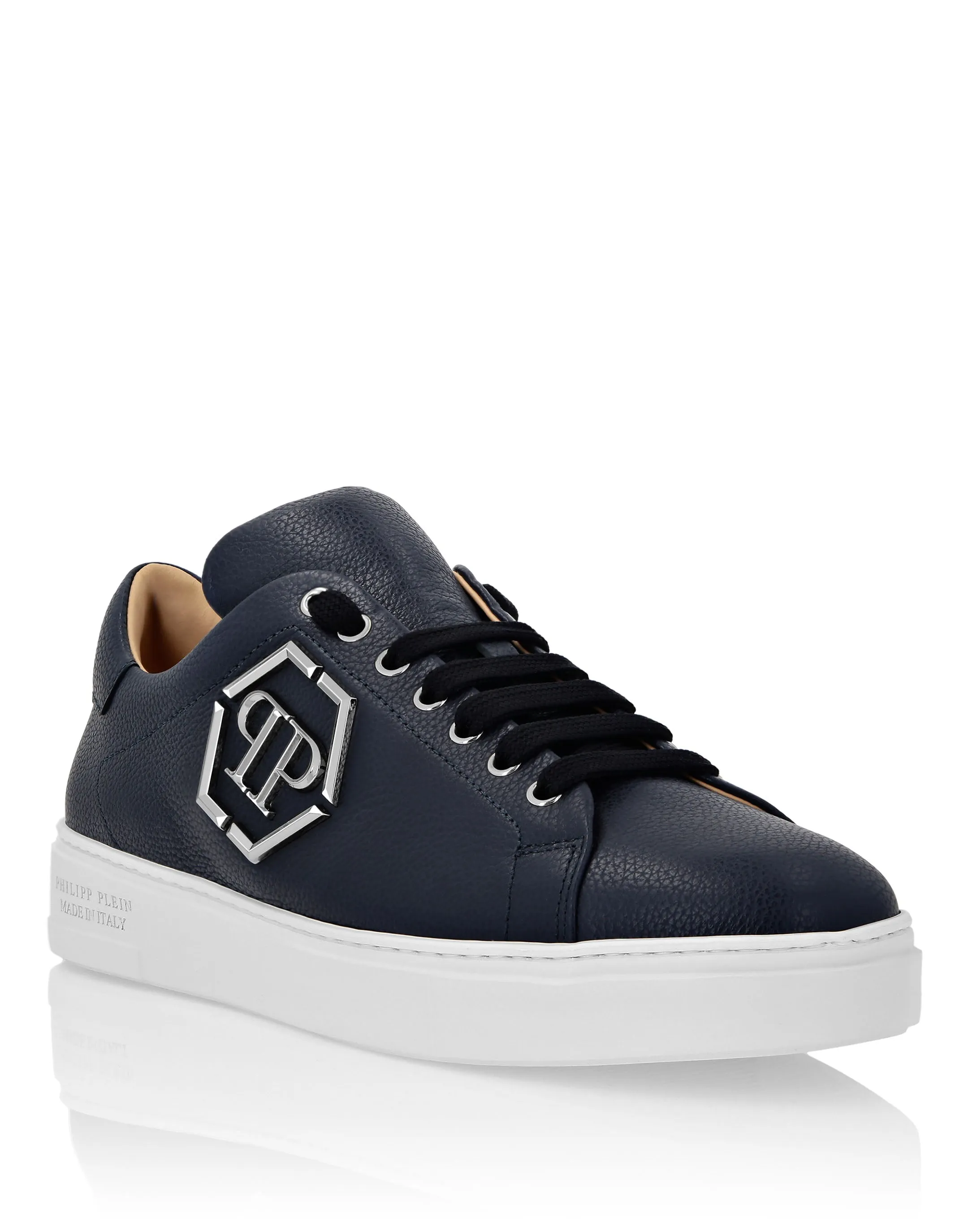 Leather Lo-Top Sneakers Hexagon