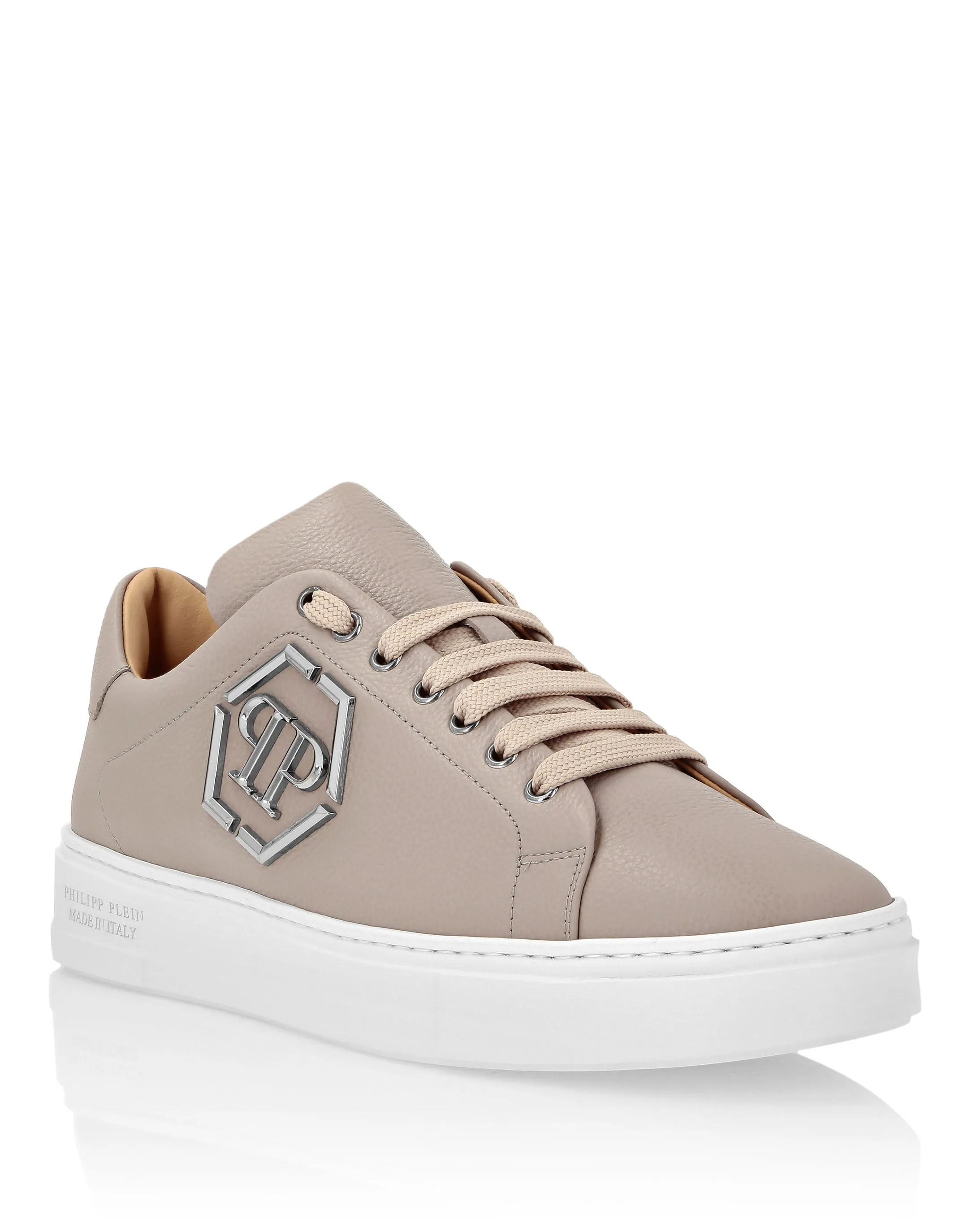 Leather Lo-Top Sneakers Hexagon