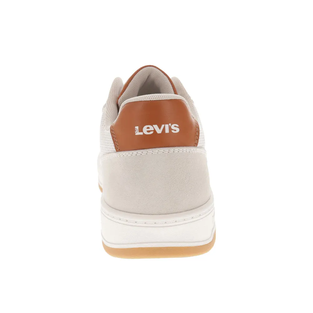 Levi's Mens Drive Lo 2 Vegan Leather Casual Lace Up Sneaker Shoe