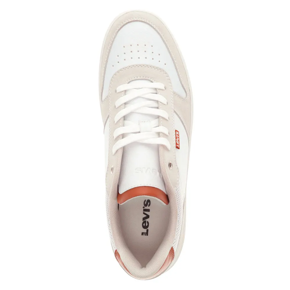 Levi's Mens Drive Lo 2 Vegan Leather Casual Lace Up Sneaker Shoe
