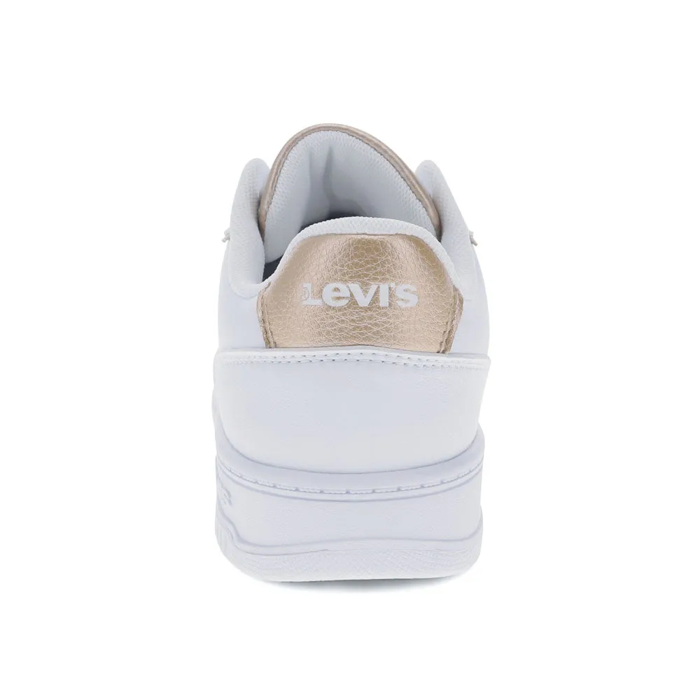 Levi's Womens Carrie Synthetic Leather Casual Lace Up Sneaker Shoe