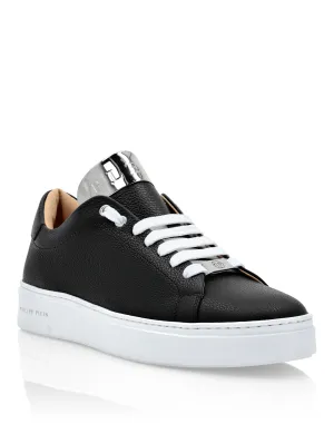 LO-TOP SNEAKERS SILVER $URFER DEER PRINT