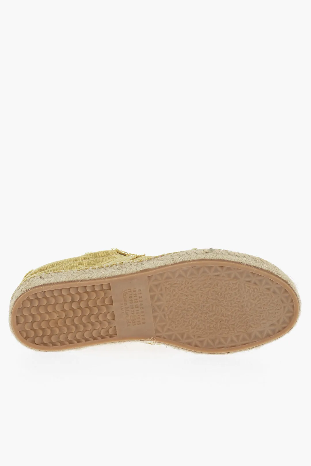 Maison Margiela Mm22 Canvas Low Top Sneakers With Jute Detail