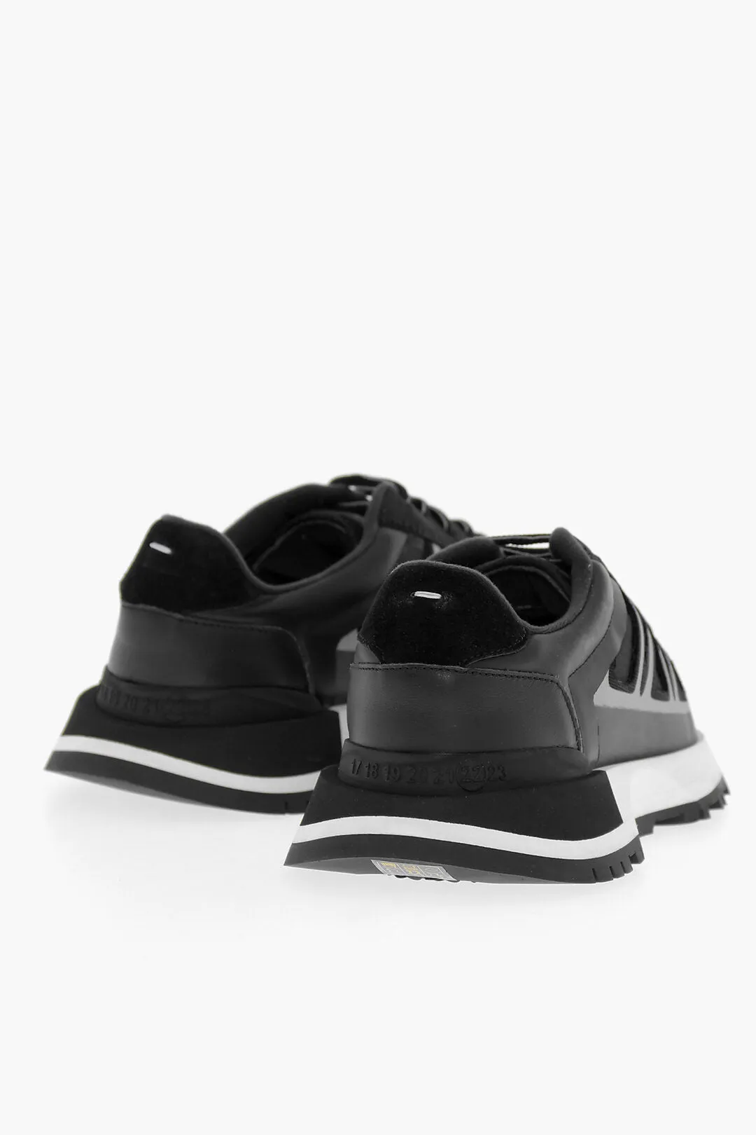 Maison Margiela Mm22 Lace-Up Sneakers With Two-Toned Detail