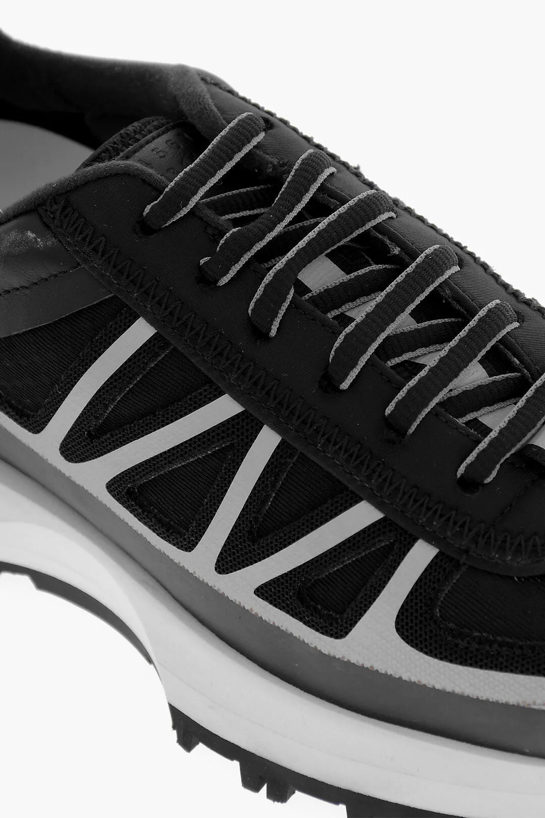 Maison Margiela Mm22 Lace-Up Sneakers With Two-Toned Detail