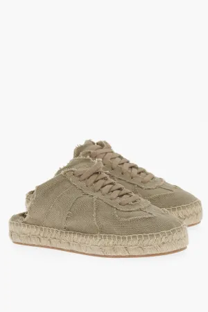 Maison Margiela Mm22 Open Back Cotton Low-Top Sneakers
