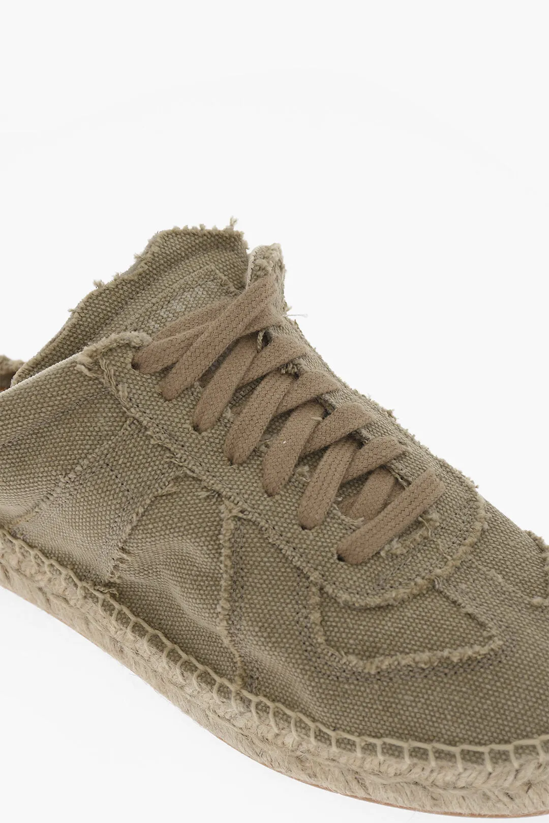 Maison Margiela Mm22 Open Back Cotton Low-Top Sneakers