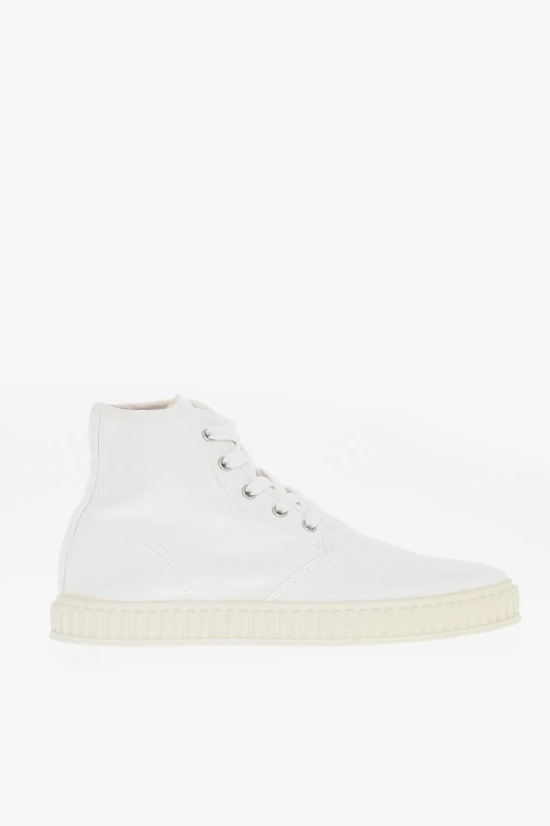 Maison Margiela Mm22 Solid Color Cotton High-Top Sneakers