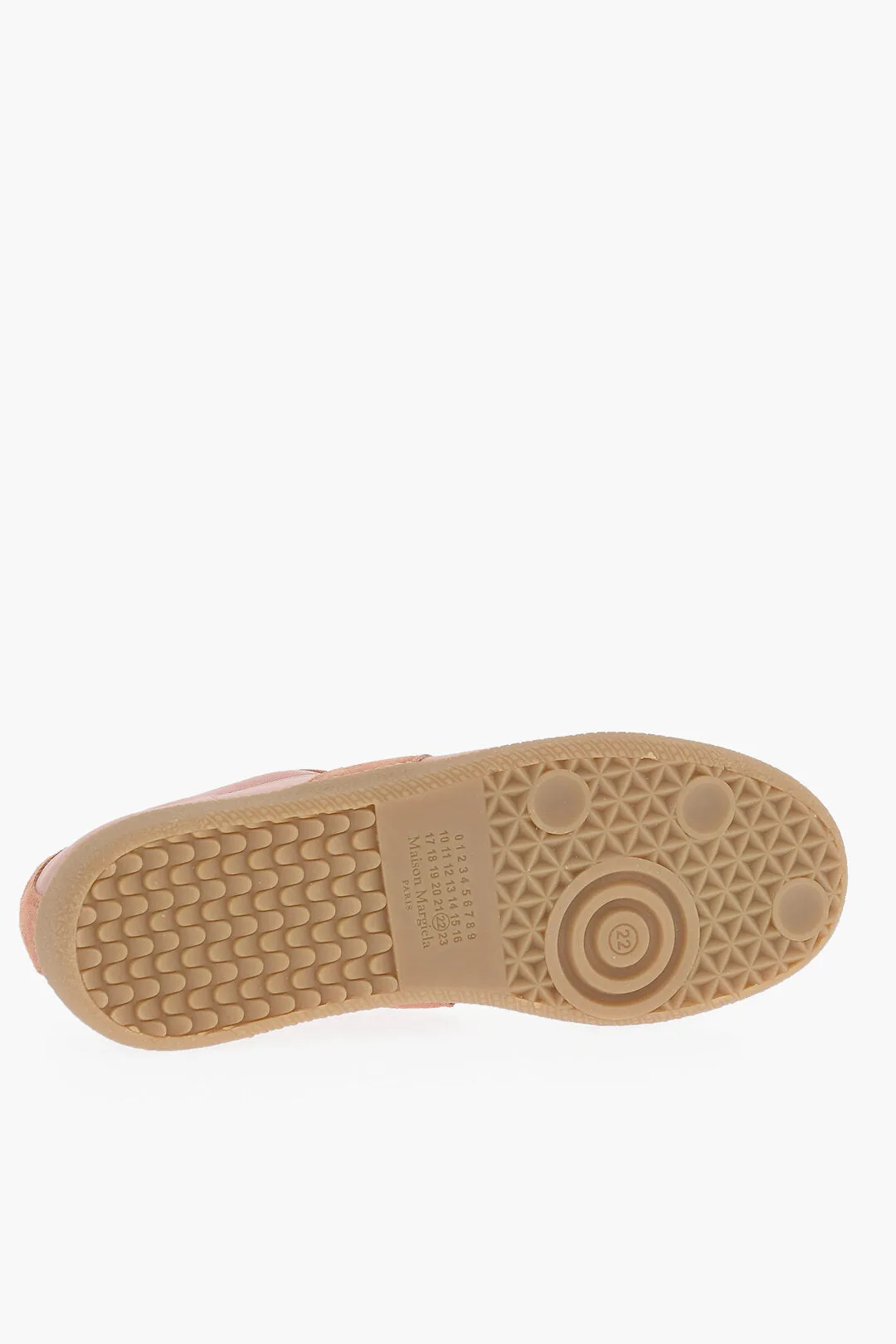 Maison Margiela Mm22 Suede Low-Top Sneakers With Contrast Laces