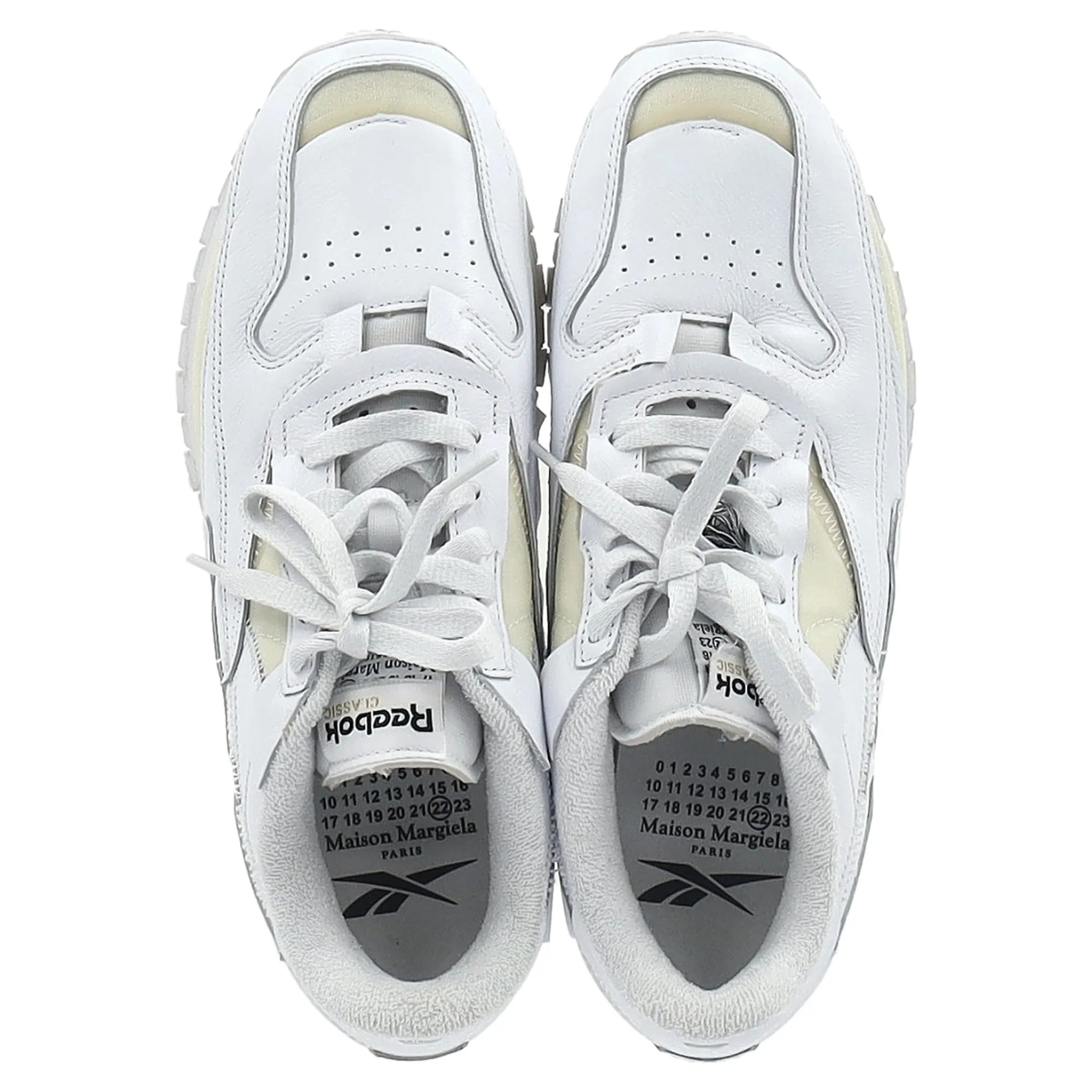 Maison Margiela x Reebok Memory Of Low-Top Sneakers in White Leather