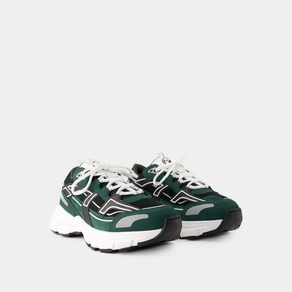 Marathon R Trail Sneakers - Leather - Green/Black