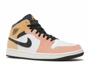 Men's 1 Mid Se Flight Club Sneaker In Magic Ember/sundial-White-Black